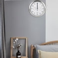 thumbnail image 4 of 12Inch Clock Automatic Time Adjustment Scanning Radio Controlled Clock Temperature Hygrometer Wall Clock Quiet Design, 4 of 6