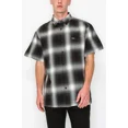 thumbnail image 3 of Victorious Men's Old School Plaid Flannel Short Sleeve Shirts VSS30 - BLACK - XL, 3 of 6