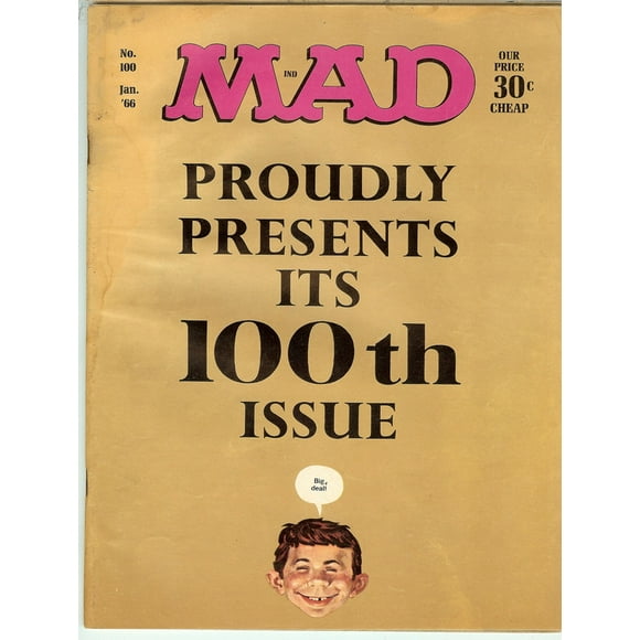 MAD Magazine #100 Jan 1966 (POOR Condition)