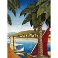 thumbnail image 2 of Young, Thomas 25x32 Gold Ornate Wood Framed with Double Matting Museum Art Print Titled - Cote d Azur II, 2 of 4