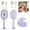 Purple, variant on Electric Steam Brush for Hair, Rechargeable Steam Hair Straightener Mist Hair Brush, Reduce Frizz, Nourishes Hairs, Anti-Static, Hair Brush With Water Spray,