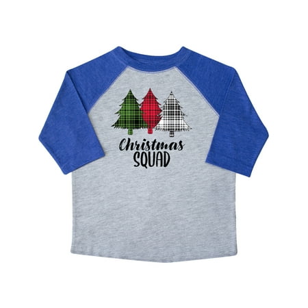 

Inktastic Christmas Squad with Plaid Trees Gift Toddler Boy or Toddler Girl T-Shirt