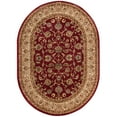 thumbnail image 1 of Well Woven Barclay Sarouk Traditional Oriental Panel Red 7'10" x 9'10" Oval Area Rug, 1 of 4