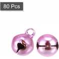 thumbnail image 3 of Jingle Bells, 3/8" 80pcs Small Bells for Craft DIY Christmas Decoration, Pink, 3 of 5