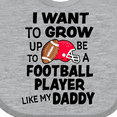 thumbnail image 4 of Inktastic I Want to Grow Up to Be a Football Player Like My Daddy Boys or Girls Baby Bib, 4 of 4