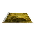 thumbnail image 2 of Ahgly Company Machine Washable Indoor Round Oriental Yellow Industrial Area Rugs, 5' Round, 2 of 4
