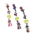 thumbnail image 3 of Juguete de Tirón con Pelota de Tenis Mammoth Flossy Chews multicolor Pequeño, 3 of 5