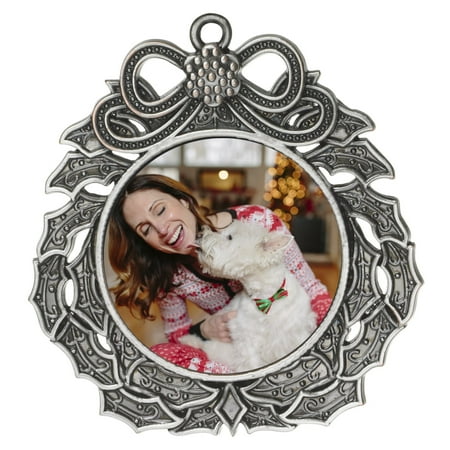 Metal Metal Garden Ornament - Metal Wreath Photo Ornament