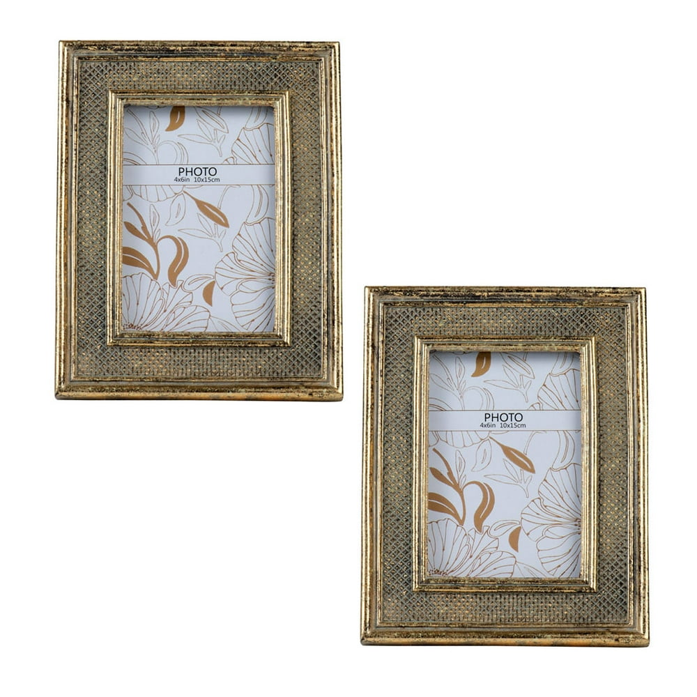 Set Of 2 4x6" Opening Photo Frame 6.5x8.5"