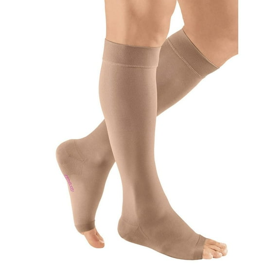 Medi Plus Open Toe Knee Highs - 40-50 mmHg Beige V Reg 401-V-BEIGE