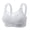 Light Ashy, variant on Jelly Bras For Women Womens Front Bra No Wires Anti Sagging Back Shaping Nylon Spandex Slim Fit Support Yellow 36-46