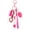 Pink, variant on 6 Pcs Nurse Pen Set Include Permanent Marker Pen Retractable Ballpoint Pen Keychain Clip Foldable Scissors Lights LED Flashlight Keychain for Nurse Accessories.