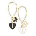thumbnail image 1 of Homerr Milk Tea Cup Pendant 2Pcs Letter Charms for Tumbler Name ID Handle Charms Heart Shape Initial Identification Cup Accessories Pendant Adjustable Letter Accessories, 1 of 7