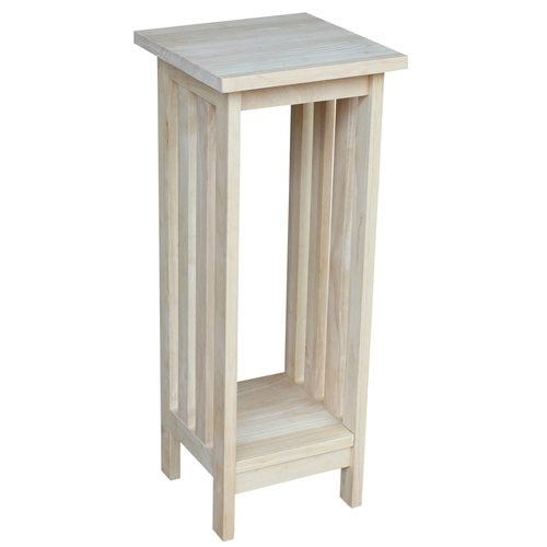 International Concepts Square Parawood Mission Plant Stand by International Concepts