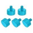 thumbnail image 1 of 5 Pcs Vis à Pouce Mollées Tête Plate M4x6mm pour Cartes Graphiques, Bleu Lac, 1 of 6