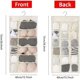 thumbnail image 4 of Nysnb-rice WhiteOrganizador Para Colgar Armario Con Bolsillos De Malla Y Percha De Metal Giratoria,Bolsas De Almacenamiento De Armario Con Estante De Pared De Doble Cara,Bolsa De T, 4 of 5