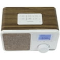 JENSEN JCR315 Digital AM/FM Dual Alarm Clock Radio with Wood