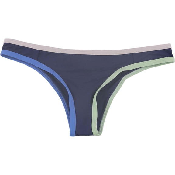 Tavik Womens Jayden Moderate Coverage Bikini Swim Bottom, Blue, Small