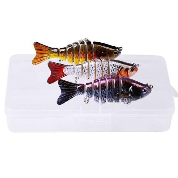 Fishing Topwater Lures for Freshwater and Saltwater, Slow Sinking Bass Fishing Lure, Amazing Fishing Gifts for Men Women, Lifelike Swimbait for Bass Trout Crappie,Must-Have for Family Fishing Gear.