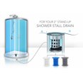 thumbnail image 5 of ShowerShroom the Revolutionary 2" Stand-Up Shower Stall Drain Protector Hair Catcher/Strainer, Blue, 5 of 6