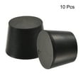 thumbnail image 3 of Uxcell 30mm to 37mm Solid Rubber Tapered Plug for Lab Home Black 10 Pack, 3 of 5