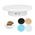 thumbnail image 3 of Motorized Rotating Display Stand, 25s 6.6lb Load Electric Turntable 360 Degree Automatic Mute Rotating Turntable USB Powered Lazy Turntable For Photography Products, Jewelry, 3 of 8