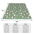 thumbnail image 3 of Honeii Mushrooms Gnome Print Fleece Blanket - Throw Blanket for Bed, Sofa, Couch, Camping, and Travel , Microplush Ultra Soft Warm Blanket-40"x30", 3 of 7