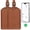 Brown*2 Pack, variant on Luggage Tags Built-in Anti-Loss Tracker, Luxury Leather Luggage Tags for Suitcase, Travel Bags, Backpacks, Travel Organizer for Lost Baggage Prevention (Orange*2 Pack)
