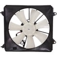 thumbnail image 2 of For Honda Accord 2013 14 15 16 2017 A/C Condenser Fan Assembly Passenger Side | Single Fan | 4 Cyl | EX/EX-L Model | Replacement For HO3113134 | 386155A2A01, 620297, 2 of 7