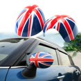 thumbnail image 2 of Car Door Side Red/Blue UK Flag Mirror Covers for R55 R56 R57 R58 R60 R61 Power Fold Mirror, 2 of 6