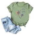 thumbnail image 2 of Puntoco Camiseta de moda para mujer Blusa con estampado de letras de manga corta y cuello redondo para mujer Puntoco Puntoco-3751, 2 of 9
