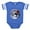 Royal Blue, variant on - EARTH RESET - Cute Infant Baby Football Bodysuit