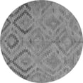 thumbnail image 1 of Ahgly Company Indoor Round Southwestern Gray Country Area Rugs, 5' Round, 1 of 1
