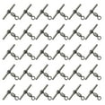 thumbnail image 1 of Unique Bargains T-Shape Fishing Swivels 48Lbs Swivels Fishing Tackle 3-Way Cross Line Swivels, 30 Pack, 1 of 8