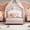 Pink+PU, variant on LHYY Twin size Upholstered Princess Bed With Crown Headboard,Twin Size Platform Bed with Headboard and Footboard,Cream+Pink
