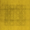 thumbnail image 1 of Ahgly Company Indoor Square Oriental Yellow Industrial Area Rugs, 6' Square, 1 of 4