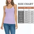 thumbnail image 6 of ACTIVE UNIFORMS Women's Soft and Breathable Cotton Stretch Camisole with Adjustable Strap Tank Top (Lavender, X-Large), 6 of 6
