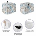 thumbnail image 5 of Toaster Cover 2 Slice, Blue Beige Coastal Dustproof Bakeware Oven Protector with Top Hook, Summer Beach Starfish Shell Nautical Waterproof Small Kitchen Appliance Toasters Dust Cover, 11"x6"x8", 5 of 9