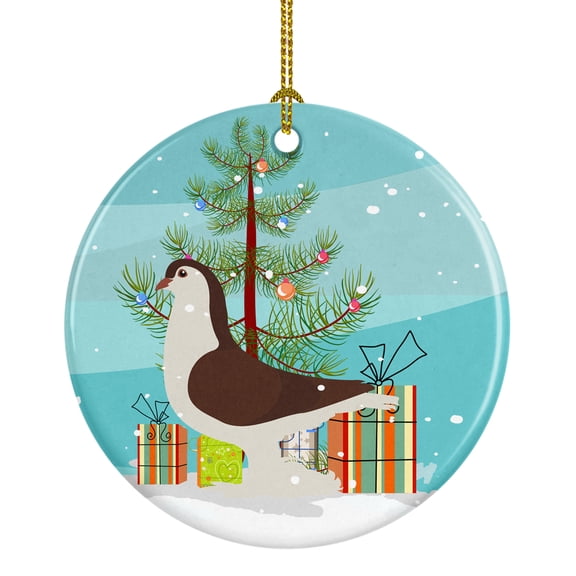 Large Pigeon Christmas Ceramic Ornament