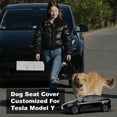 thumbnail image 2 of Funda de asiento de coche para perro Meginc para Tesla Model Y, impermeable, 2 of 6