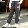 thumbnail image 6 of Edvintorg Winter Sweatpants for Girls Fashion Elastic Waist Casual Corduroy Joggers Pants with Pockets Girls Clothes 1-13 Years, 6 of 7