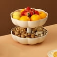 thumbnail image 5 of Teissuly Pumpkin Candy Box Living Room Coffee Table Snack Melon Storage Box Double Layer Fruit Plates, 5 of 9