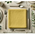 thumbnail image 2 of Vargottam Designer Cotton Twill Napkins - Set of 12, 20-Inch, Yellow Solid Color, Durable & Absorbent Cloth Napkins for Dining, Parties, and Home Decor - Machine Washable, 2 of 7
