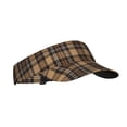 thumbnail image 1 of Balery khaki coffee plaid Gorra deportiva con visera ajustable para mujer y hombre (talla única), 1 of 7