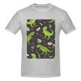 thumbnail image 4 of Bingfone Dinosaur Skeleton Men'S Loose Fit Short-Sleeve Pocket T-Shirt, 4 of 7