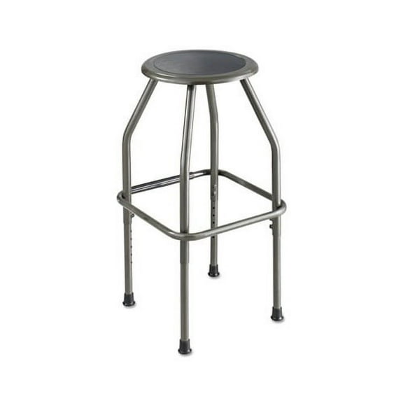 Diesel Industrial Stool with Stationary Seat 30" Seat Height, Supports up to 250 lbs., Pewter Seat/Pewter Back, Pewter Base