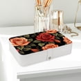 thumbnail image 6 of Rose Portable PU Leather Necklace Organizer with Removable Compartment & Decorative Box - Jewelry Boxes Included, 6 of 6