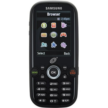 Net10 SAMSUNG T404G, 40MB Black - Prepaid Smartphone