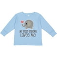 thumbnail image 3 of Inktastic Great Grandpa Loves Me Boys or Girls Long Sleeve Toddler T-Shirt, 3 of 5
