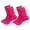 Hot Pink, variant on Womens Cotton Stretch Knee Length Slouch Socks Red 2 Pairs Size 9-11 (Womens)